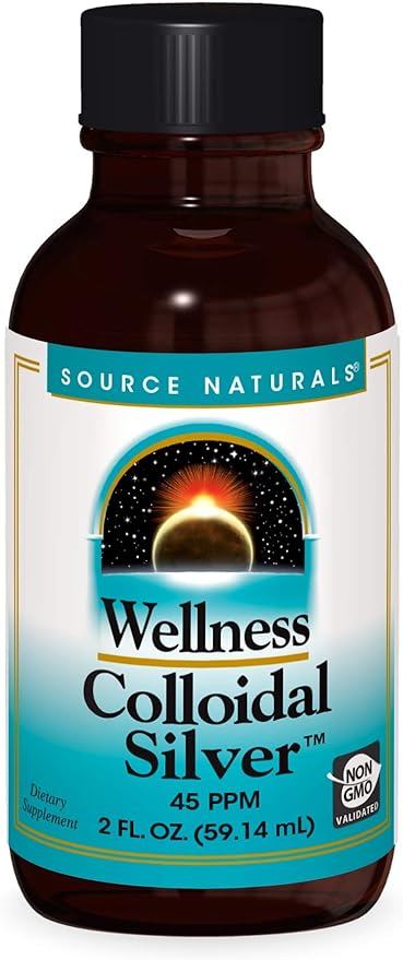 Wellness Colloidal Silver™ 45 ppm 2 fl oz de Source Naturals