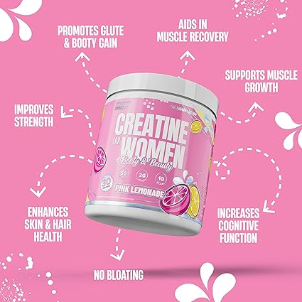 Creatina Nutrex para Mujeres Pink Lemonade, 30 Porciones