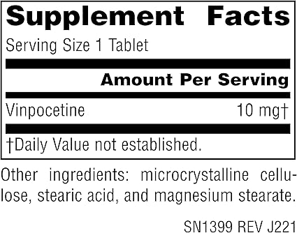 Mejora tu memoria y concentración con Vinpocetina 10 mg