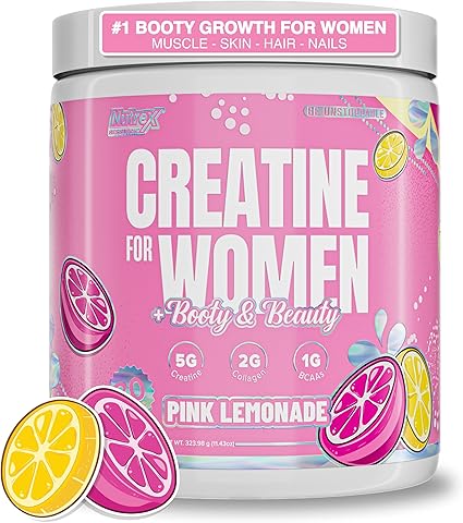 Creatina Nutrex para Mujeres Pink Lemonade, 30 Porciones