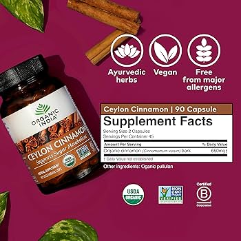 Ceylon Cinnamon 90 VegiCaps para Salud Cardiovascular