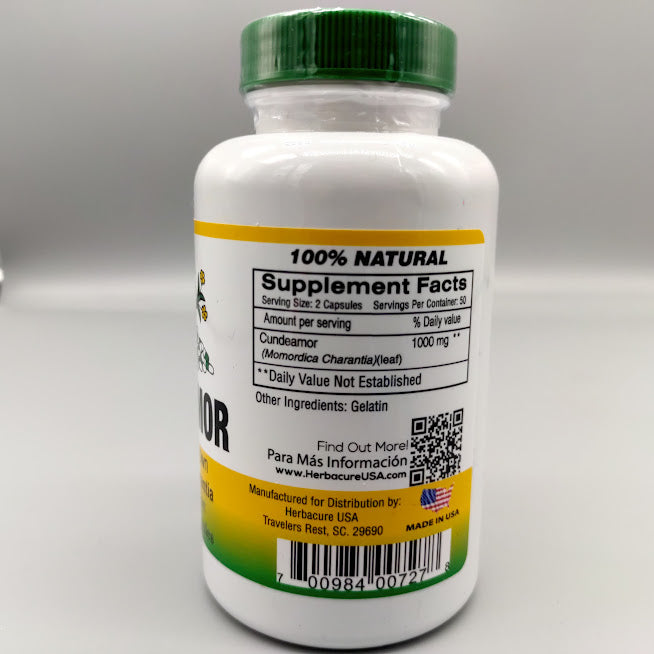 Controla tu azúcar con Cundeamor - Melón Amargo 500mg