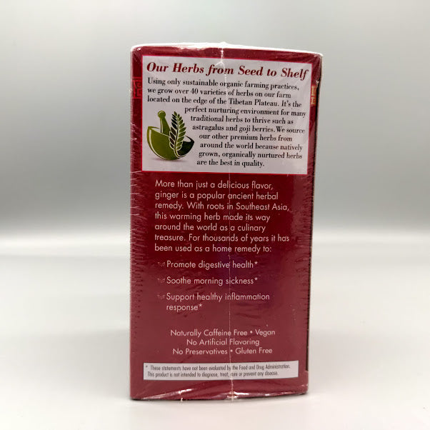 Ginger Tea - 20 Bags de Bravo Tea — etiqueta del producto