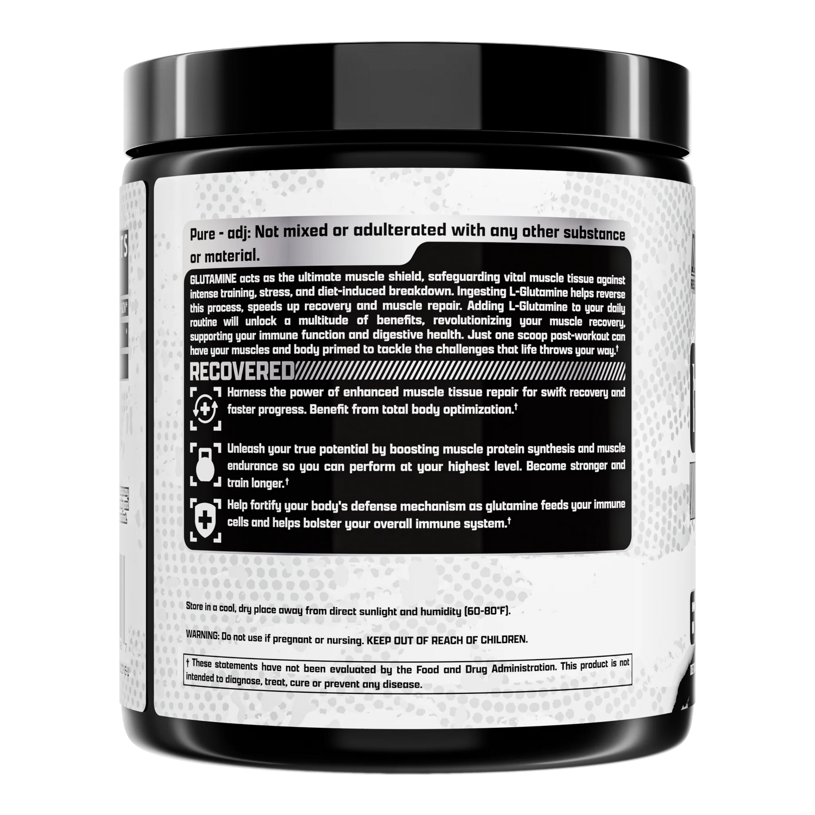Nutrex Glutamine Pure - Unflavored - 60 Servings