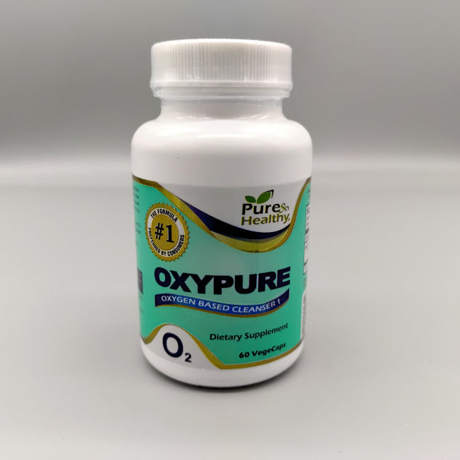 Oxypure Colon Cleanser Pure & Healthy, frasco de 60 cápsulas vegetales