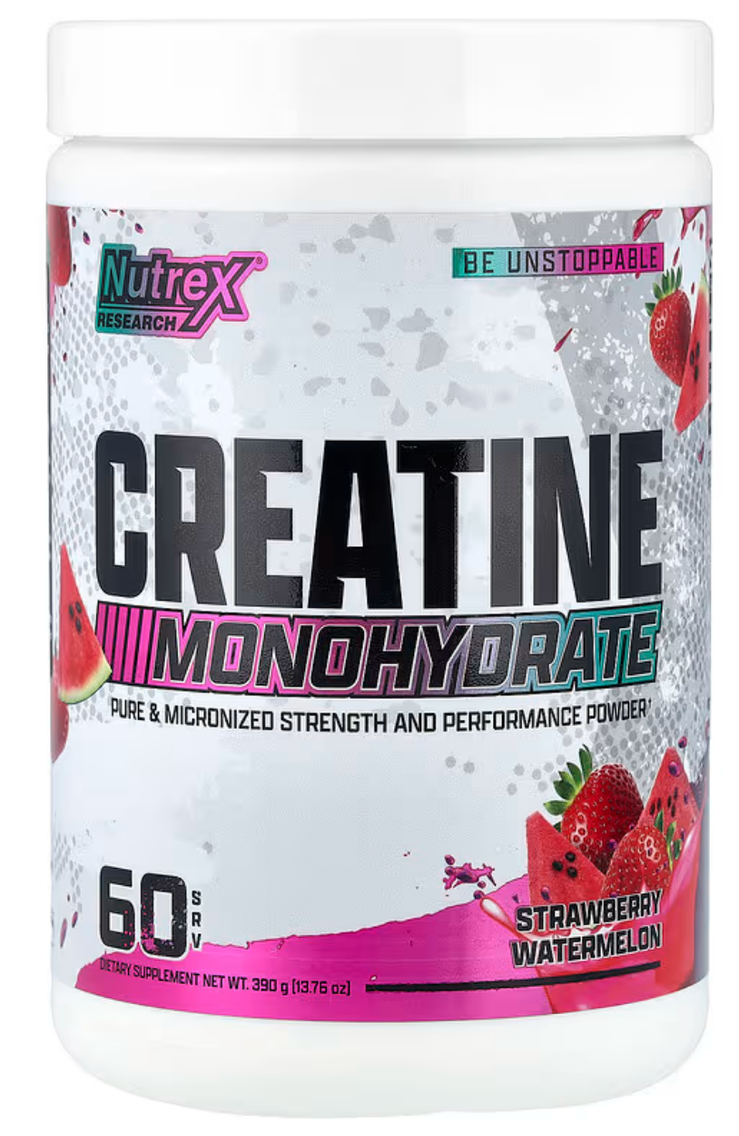 Creatina Nutrex Monohidrato Fresa Sandía, 31 Porciones de Nutrex Research (foto de archivo)