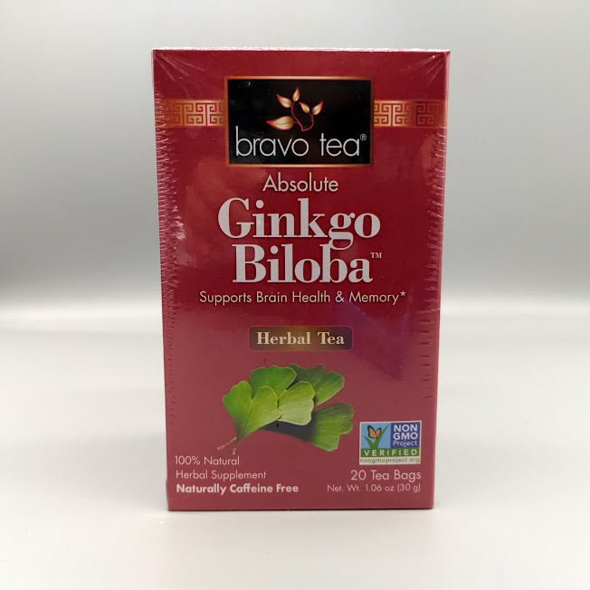 ABSOLUTE GINKGO BILOBA HERBAL TEA 20 TB 1.06 OZ de Bravo Tea