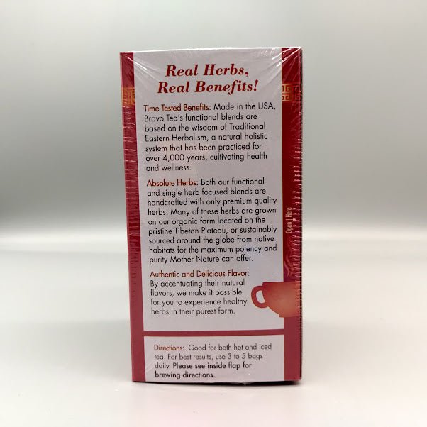 ABSOLUTE GINKGO BILOBA HERBAL TEA 20 TB 1.06 OZ de Bravo Tea — vista lateral