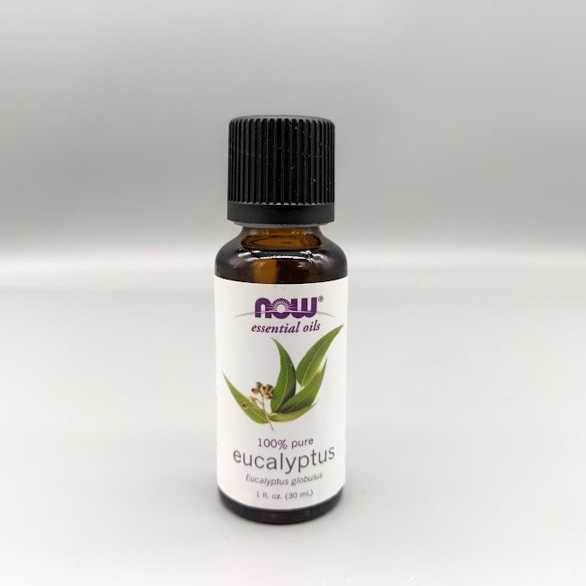 NOW essential oils bottle, 100% pure eucalyptus, Eucalyptus globulus, 1 fl. oz. (30 mL)