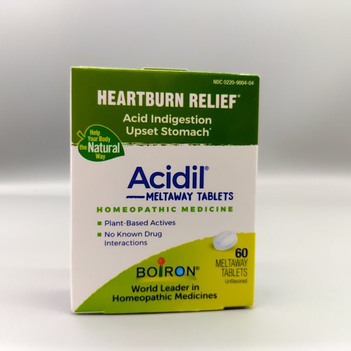Acidil - Indigestion 60 Tablets de Boiron (foto de archivo)