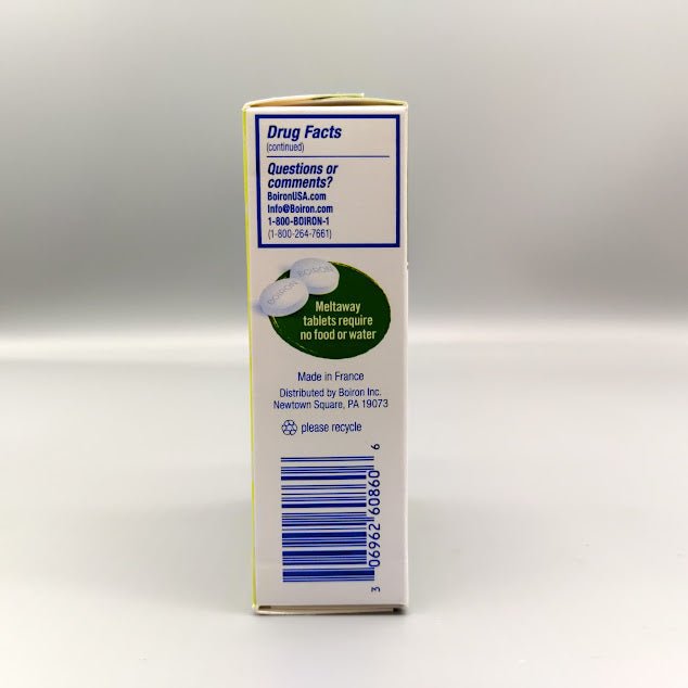 Acidil - Indigestion 60 Tablets de Boiron — vista lateral (foto de archivo)