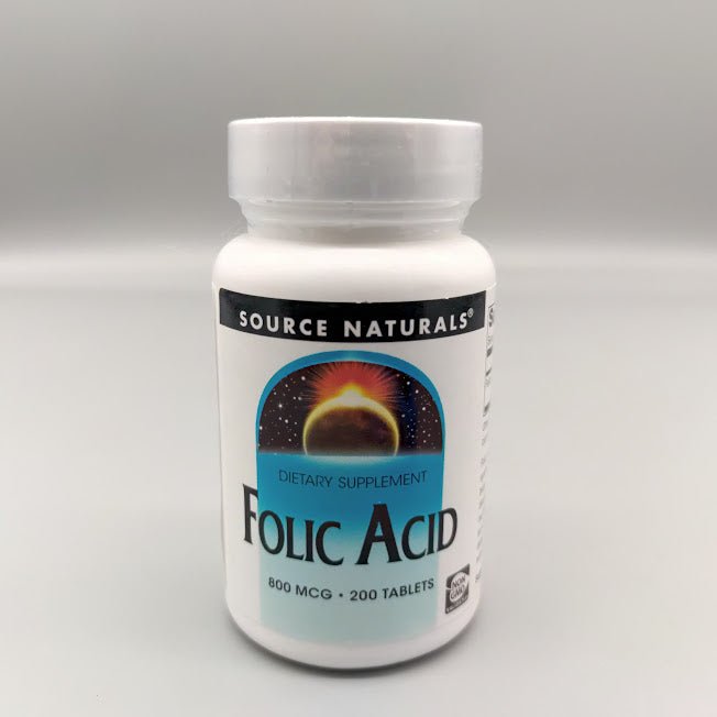 Ácido Fólico - 800MCG - 200 Tablets de Source Naturals
