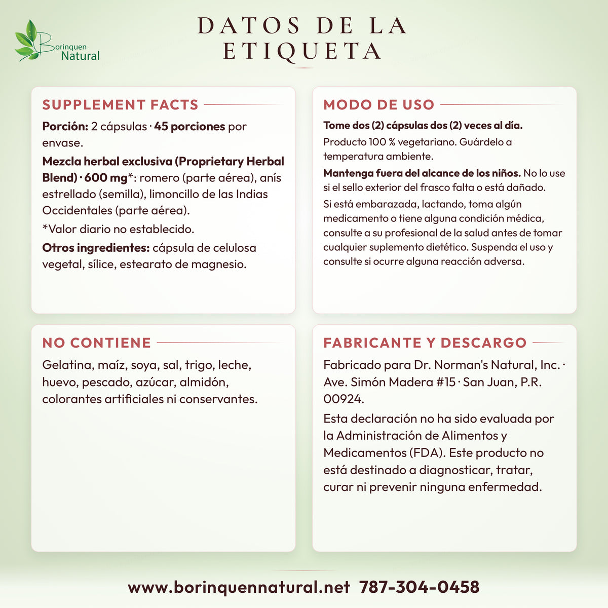 Datos de la etiqueta de Acidplex: Supplement Facts, modo de uso, advertencias y lo que no contiene