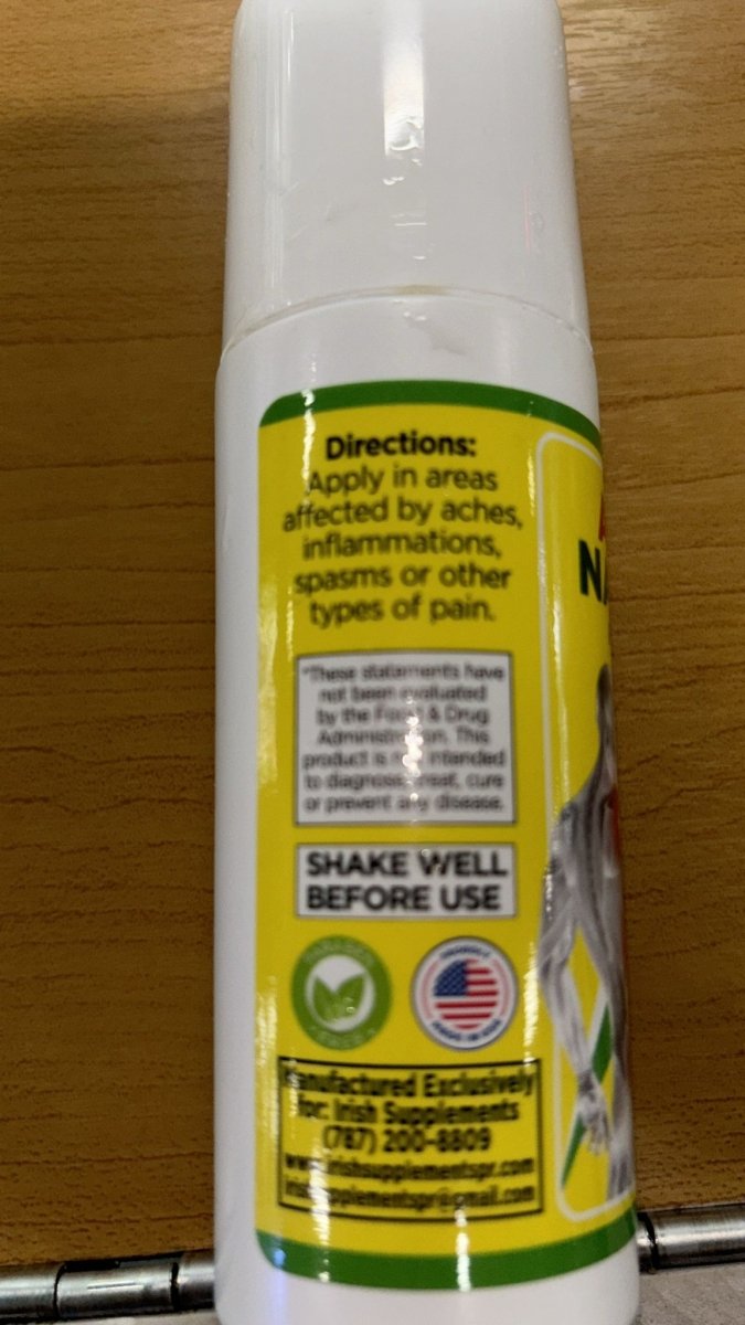 Alivio Natural Pain Relief Roll-On, 4 oz (118.29 ml) de Irish Supplements — vista posterior