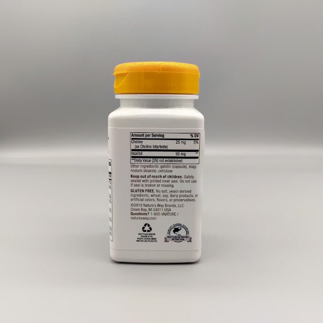 B-50 Complex - Support Celular Energy & Merve Health - 100 Capsules de Natures Way — vista posterior