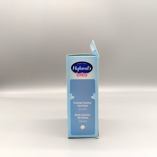 Baby Calming Tablets - 125 Tabletas - Hyland's — vista posterior del envase