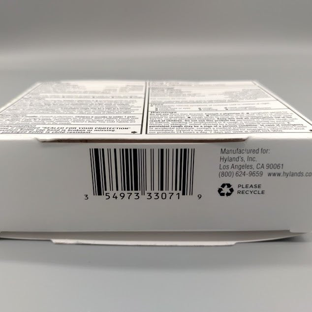 Hyland's Baby Tiny Cold Tablets Día y Noche para Catarro 250 Tabletas — detalle del producto