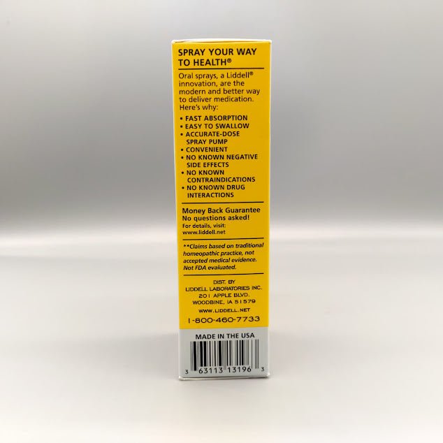 Back Pain + Sciatica - 1oz de Liddell Laboratories — vista lateral