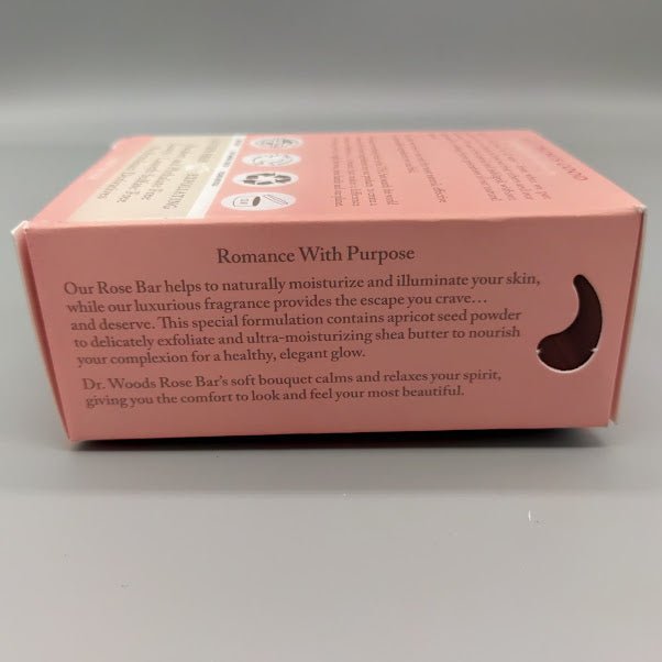 Bar Soap Skin Lightening Rose 5.25 OZ de Dr. Woods — vista lateral