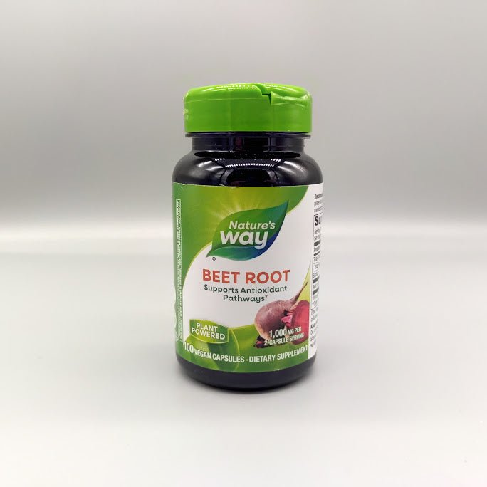 Nature's Way Beet Root bottle, Supports Antioxidant Pathways*, Plant Powered, 1,000 mg, 100 vegan capsules