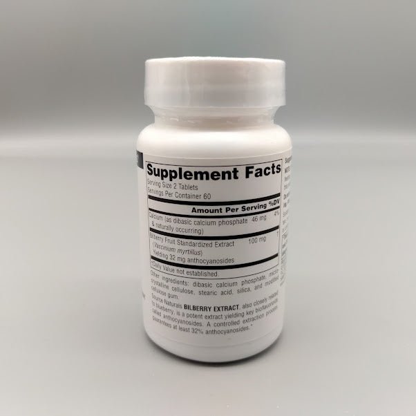 BILBERRY EXTRACT - 50MG - 120 Tablets (foto de archivo)