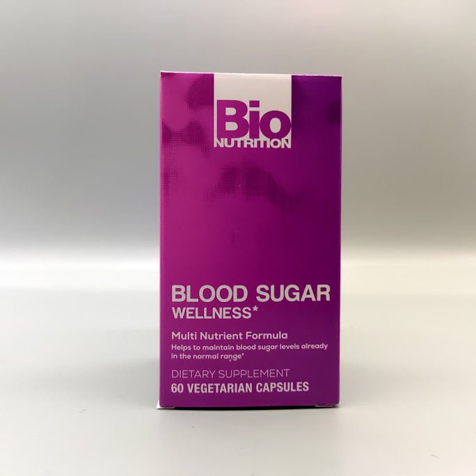Bienestar del Azúcar en Sangre Bio Nutrition 60 cápsulas vegetarianas con cromo y canela (foto de archivo)