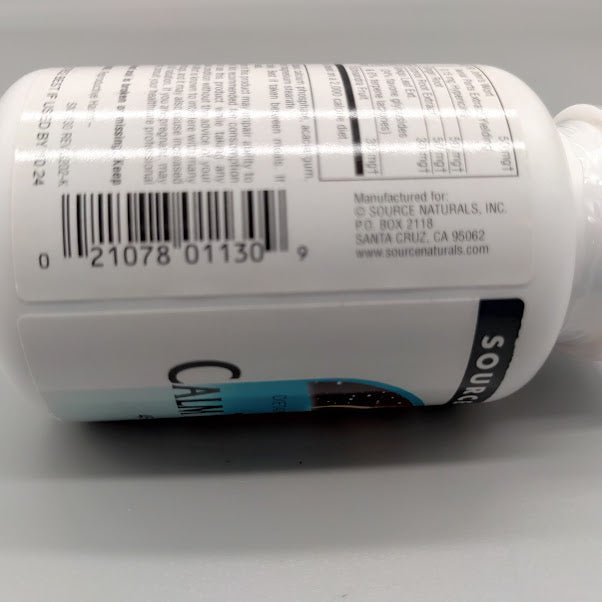 Calm Thoughts - 45 Tablets - Source Naturals — vista lateral