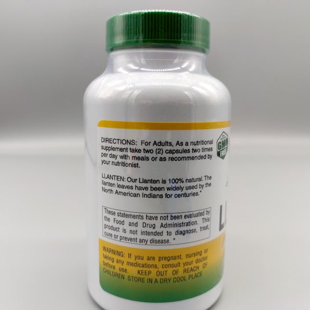 Cápsulas de Llantén - 600 Mg - 100 Capsules - Herbacure (foto de archivo)