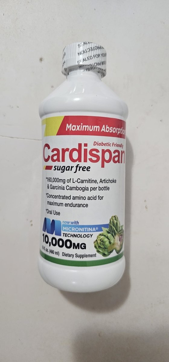 Cardispan Sugar Free: L-Carnitina, Alcachofa y Garcinia, 16 oz