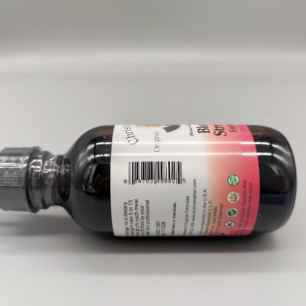 Cleanse Blood Stream 2 Oz - Limpia el Torrente sanguíneo de Christophers Original Formula — vista lateral (foto de archivo)