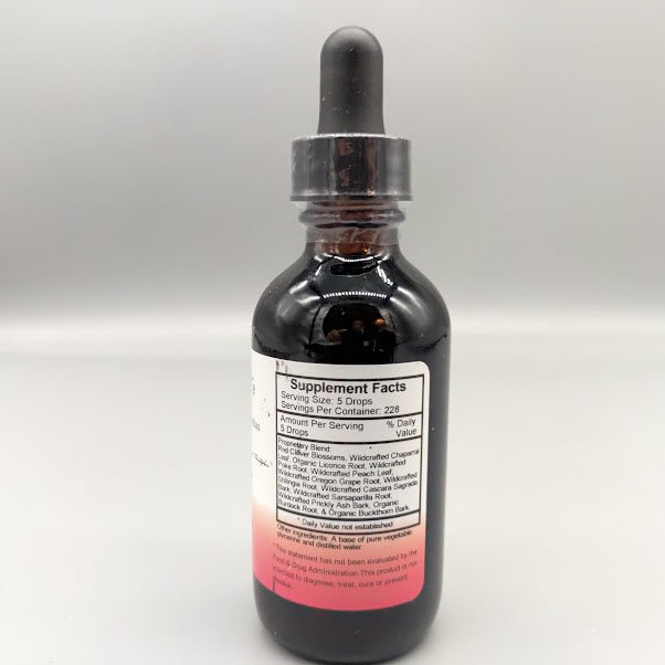 Cleanse Blood Stream 2 Oz - Limpia el Torrente sanguíneo de Christophers Original Formula — etiqueta del (foto de archivo)