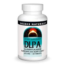 DLPA 375 mg 60 tabletas de Source Naturals (foto de archivo)