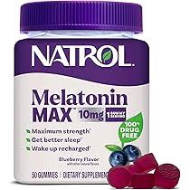 Melatonina 10 mg Natrol Time Release en Gomitas para Dormir, 35 Gomas