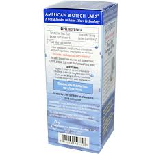 Silver Biotics Liquid Immune Support 8 oz — etiqueta del producto