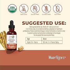 Mary Ruth’s Organic Ashwagandha Root Liquid Extract – 1 oz (Extracto líquido orgánico de r — vista posterior del envase