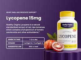 Licopeno Healthy Origins — modo de uso: 1 cápsula 2 veces al día o 2 juntas, con comida