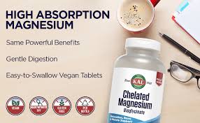 Star Chelated Magnesium Bysglycinate 180 tablets de Kal — vista posterior