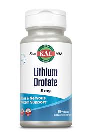 Lithium Orotate 5mg 60 capsulas vegetales