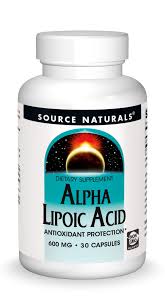 Alpha Lipoic Acid 600 mg 30 Capsules de Source Naturals