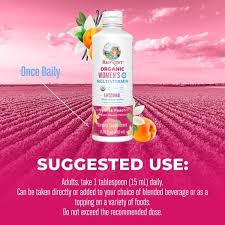 Mary Ruth’s Women's 40+ Multivitamin Liposomal Vanilla Peach de Mary Ruth's — etiqueta con los ingredientes