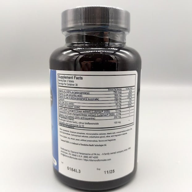 Diamond Eye Health 90 CAPS de Diamond Herpanacine — etiqueta del producto