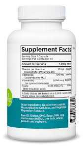 Xtravit Neuro Muscular bottle: Supplement Facts with B1 10 mg, B6 100 mg, B12 1,000 mcg and folate; other ingredients