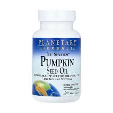 Aceite de Semilla de Calabaza 1.000 mg Planetary, 45 Cápsulas Blandas de Planetary Herbals