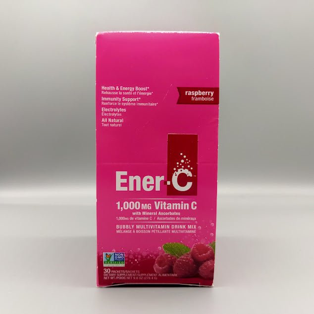 Ener-C Vitamina C 1.000 mg Frambuesa, 30 Sobres Efervescentes