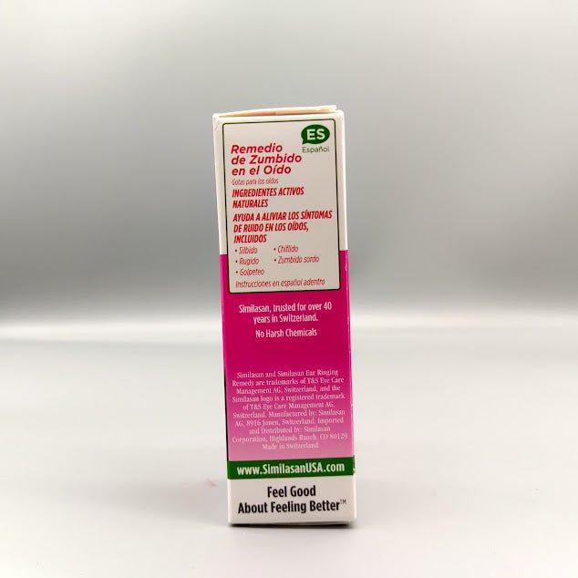 Ear Ringing Remedy Ear Drops 10 ML de Similasam — vista lateral