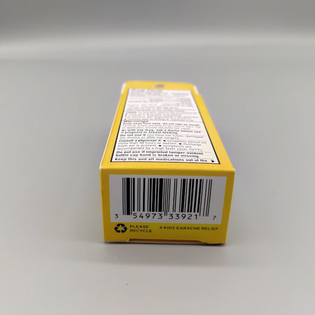Earache Relief Drops 4 Kids .33OZ (foto de archivo)