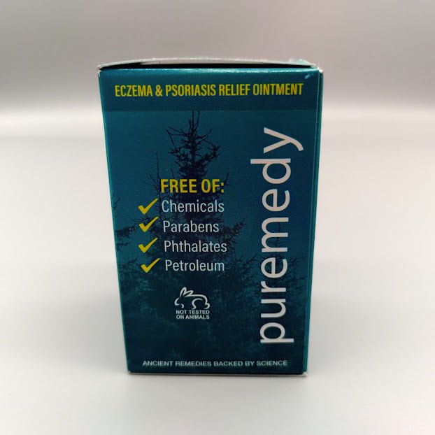 Alivio Eccema y Psoriasis: Pomada Natural en Puerto Rico de Puremedy — vista lateral