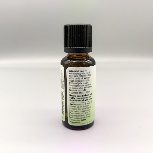 Aceite Esencial de Eucalipto Orgánico 30 ml NOW Essential Oils — vista posterior del envase