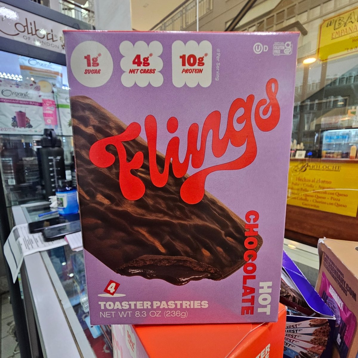 Flings Toaster Pastries Chocolate 1 g Azucar 10 g Proteina