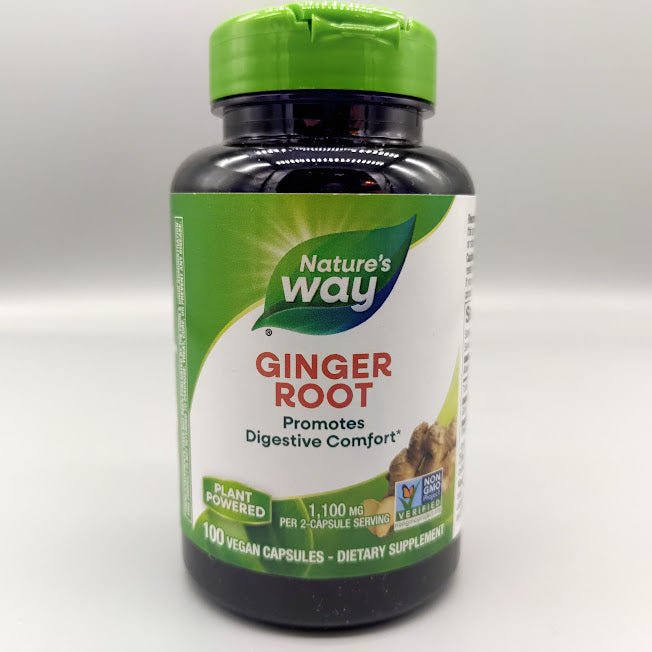 Ginger - Root - 100 Vegan Capsules - 1,100 mg de Natures Way (foto de archivo)
